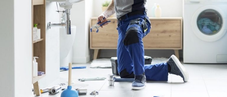 A man solving Plumbing Issues